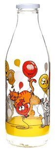 бутылка 1л кошки малюнок d25740 CERVE