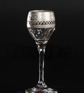 Рюмки для водки 6 шт GOLD crystal 105 мл прозрачный 3813 BOHEMIA