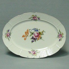 блюдо овальное 21см menuet белый 00000001528 THUN