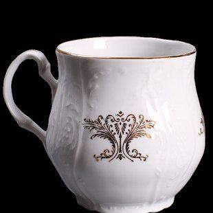 кружка йонаш с блюдцем 160 12пр./6п . bernadotte белый 00000003068 THUN