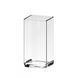 Ваза QUADRO 10х10 см h 20 см прозрачный mzN053 MAZHURA